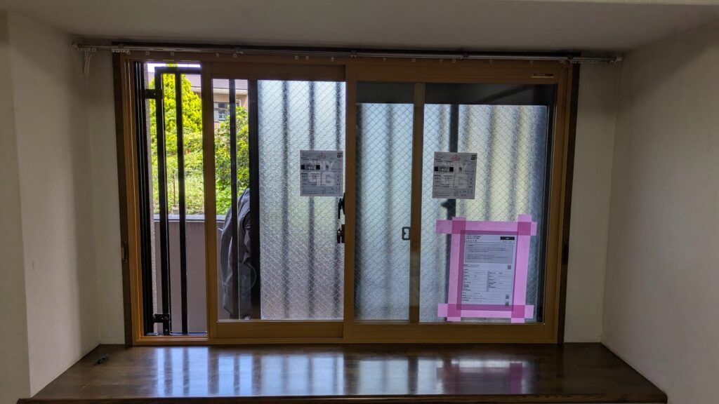 福岡市中央区小笹のマンション 内窓(二重窓)取付後の写真(施工後