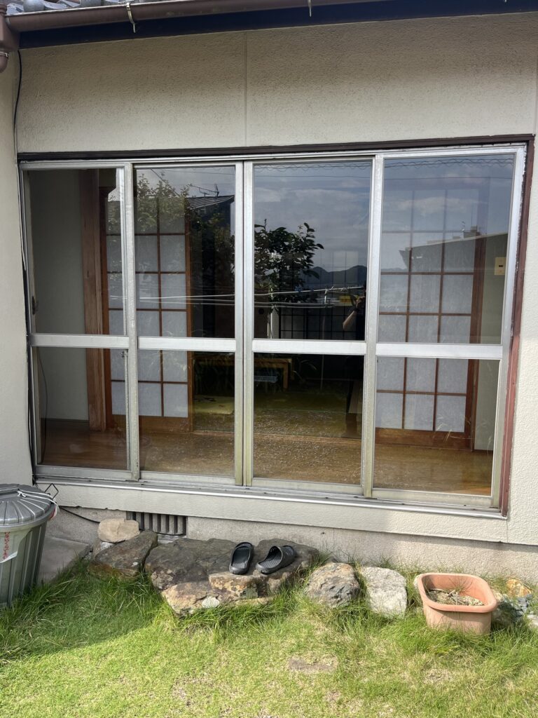 福岡市東区4枚建て窓の取替工事|Before