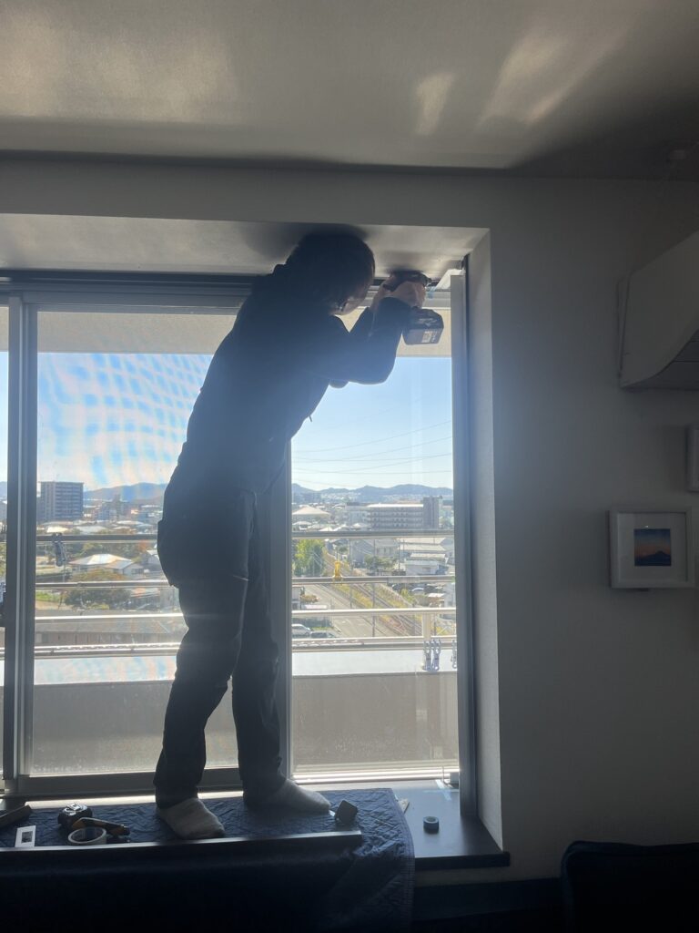 粕屋町　内窓　施工中