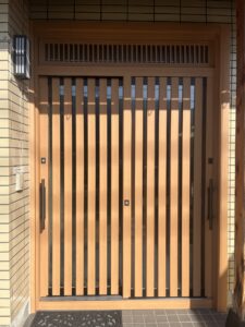 糟屋郡粕屋町玄関引き戸交換