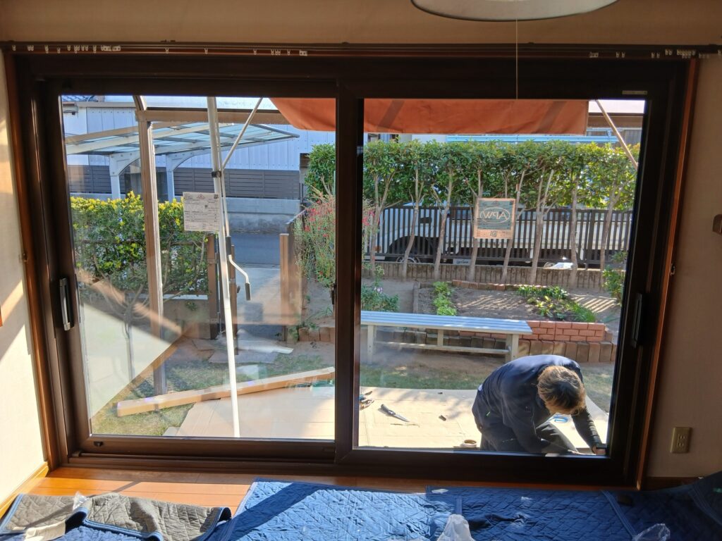 筑紫野市杉塚掃き出し窓のマドリモ工事後