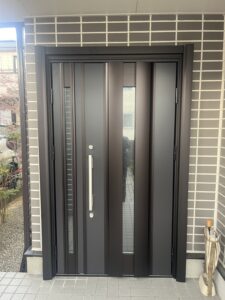 筑紫野市天拝坂ドアリフォーム前