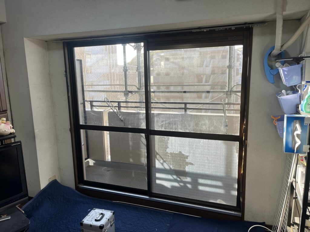 福岡市東区マンションにてマンションマドリモ施工前