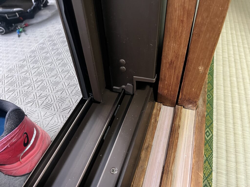 和室のマンションマドリモの下枠