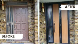 玄関ドアリフォームビフォーアフター