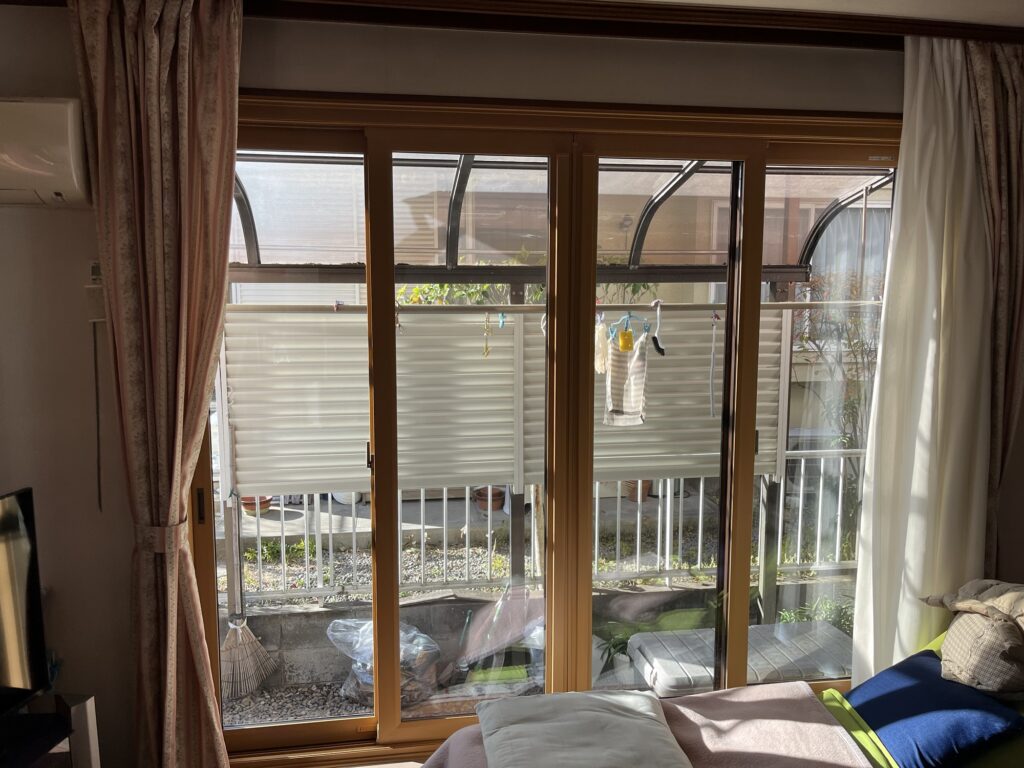 筑紫野市天拝坂で窓交換後のリビングの写真