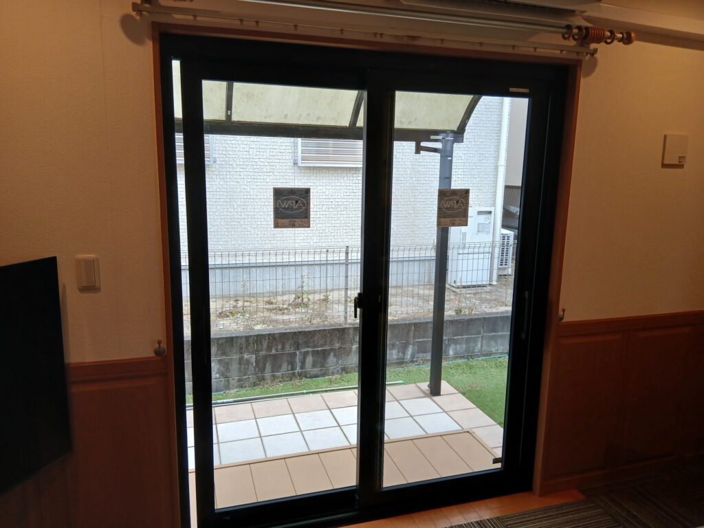 マドリモ工事後のリビング窓