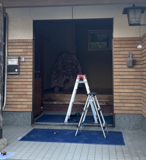 ランマの枠も切断した。