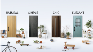 いろいろなデザインのドア