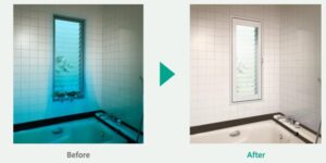 浴室窓に内窓をつけたビフォアアフターで寒気の違い