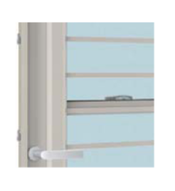 シリンダーレスの勝手口