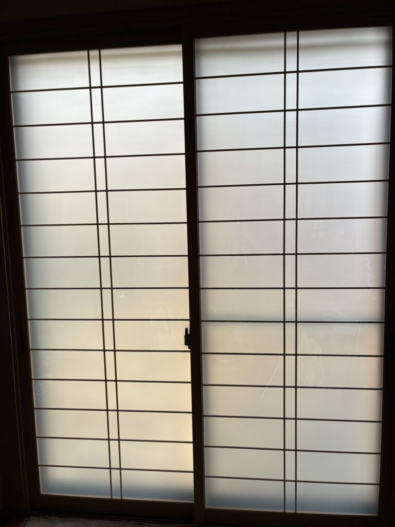 須恵町和室用内窓取付後の様子