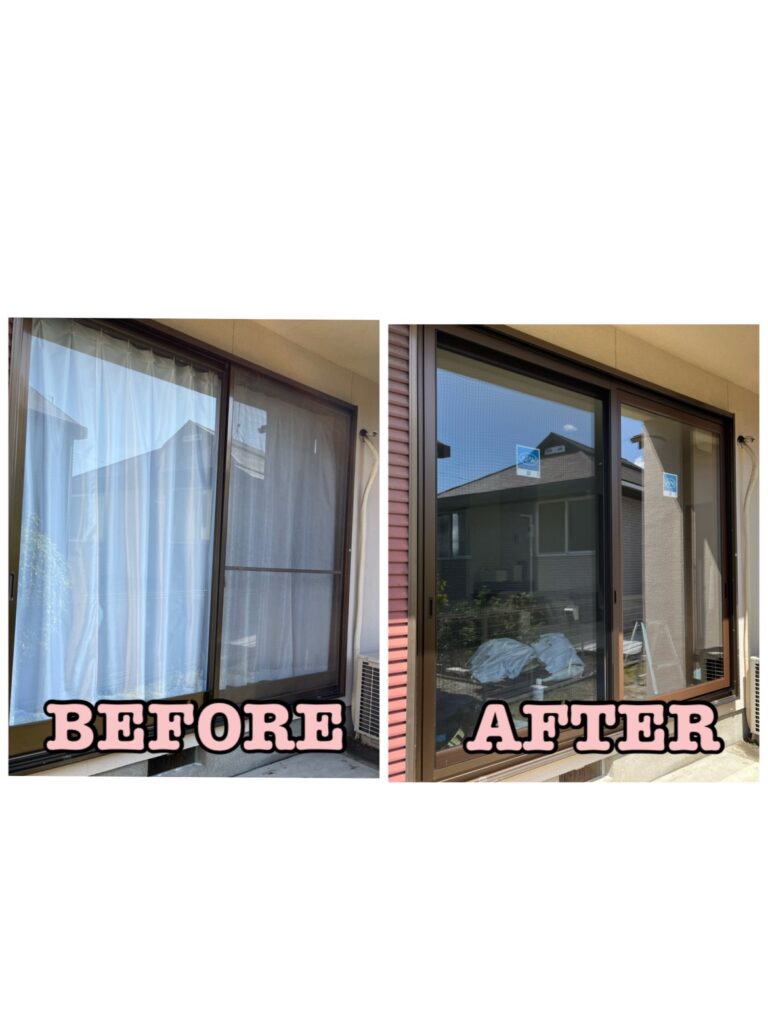 宇美町四王寺坂窓取替工事