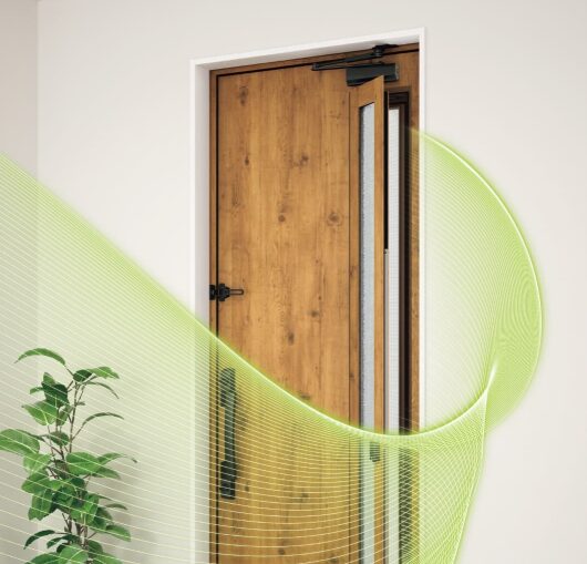 通風のあるドア