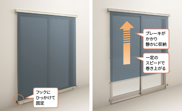 アウターシェード収納方法