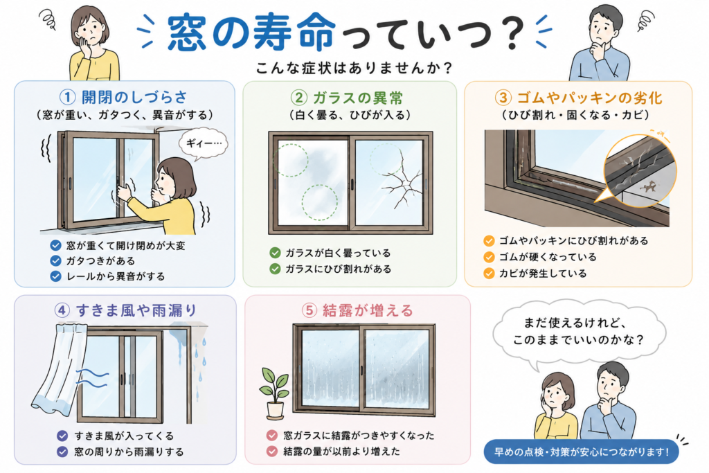 窓の寿命イメージ